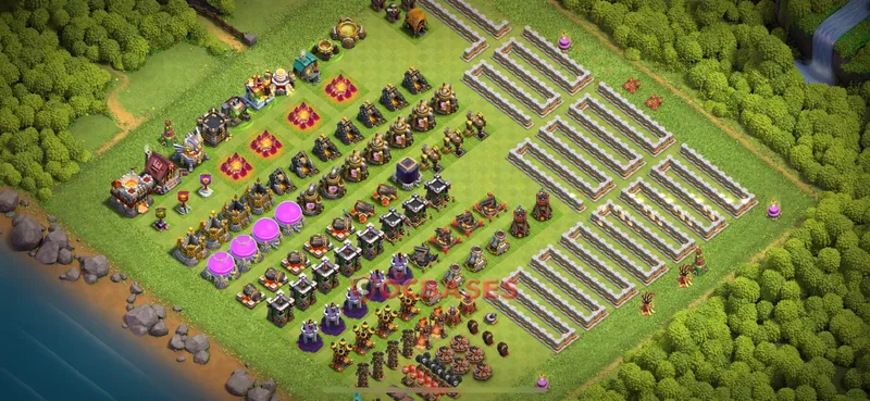 Town Hall 11 Base -progress base – Layout id: zgpjv base layout