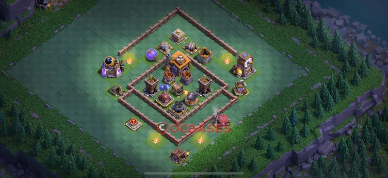 Builder Hall 7 Base -trophy – Layout id: tleib base layout, image 2