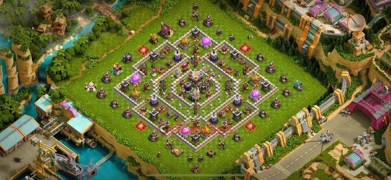 Town Hall 11 Base -hybrid – Layout id: p2bm5 base layout, image 1