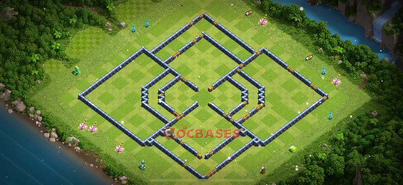 Town Hall 14 Base -hybrid – Layout id: ievtr base layout, image 2