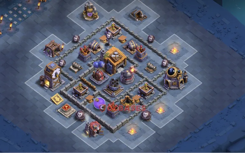 Builder Hall 7 Base -progress base – Layout id: t0sd2 base layout, image 2