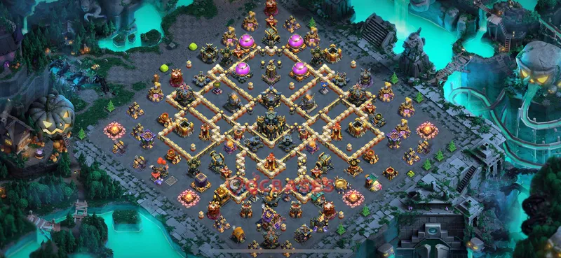 Town Hall 17 Base -war – Layout id: v9o42 base layout
