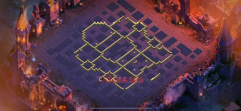Town Hall 17 Base -war – Layout id: 2wnql base layout, image 2