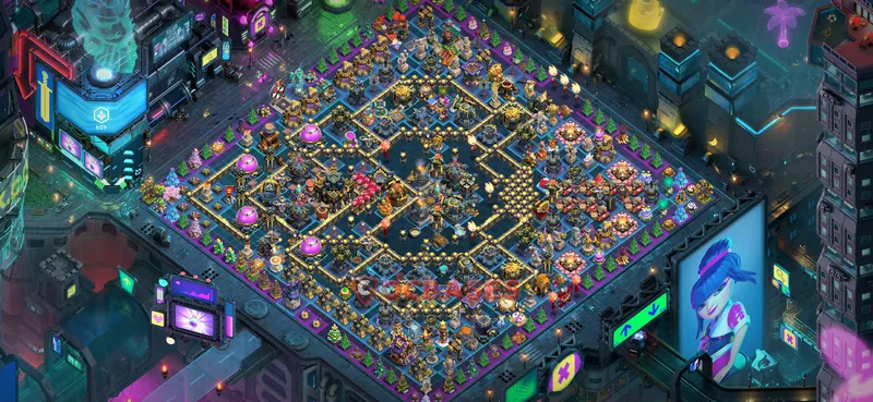 Town Hall 17 Base -farming – Layout id: 4woqp base layout