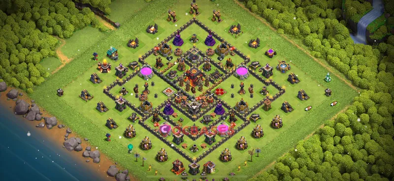 Town Hall 10 Base -farming – Layout id: 81z1c base layout