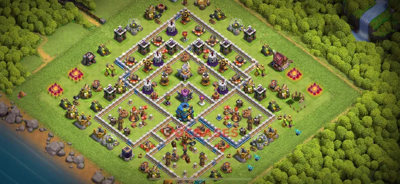 Town Hall 12 Base -war – Layout id: 8xt6e base layout