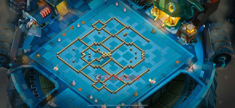 Town Hall 17 Base -war – Layout id: ik87d base layout, image 1