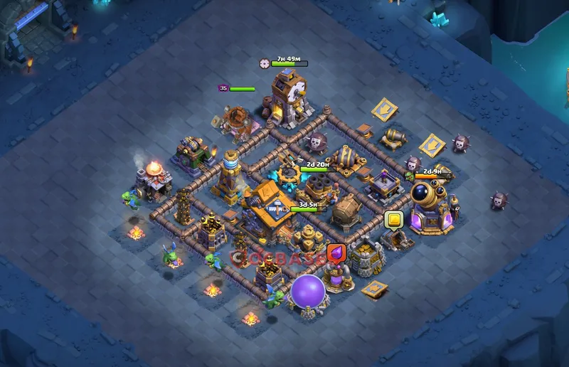 Builder Hall 10 Base -trophy – Layout id: eei35 base layout, image 2