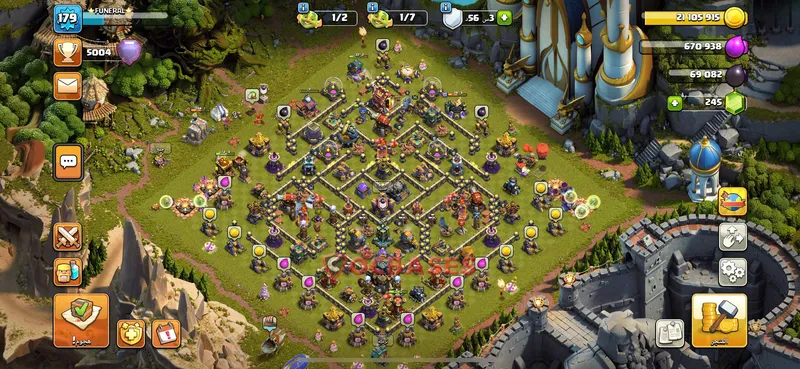 Town Hall 17 Base -war – Layout id: m4e05 base layout