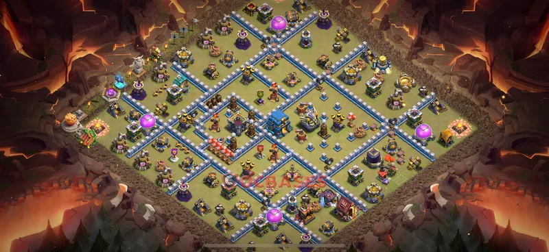 Town Hall 12 Base -war – Layout id: hgyo3 base layout, image 2