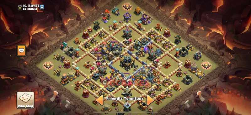 Town Hall 17 Base -war – Layout id: 9egm3 base layout, image 1