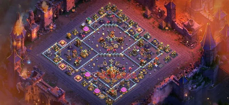 Town Hall 16 Base -cwl – Layout id: o7eeg base layout