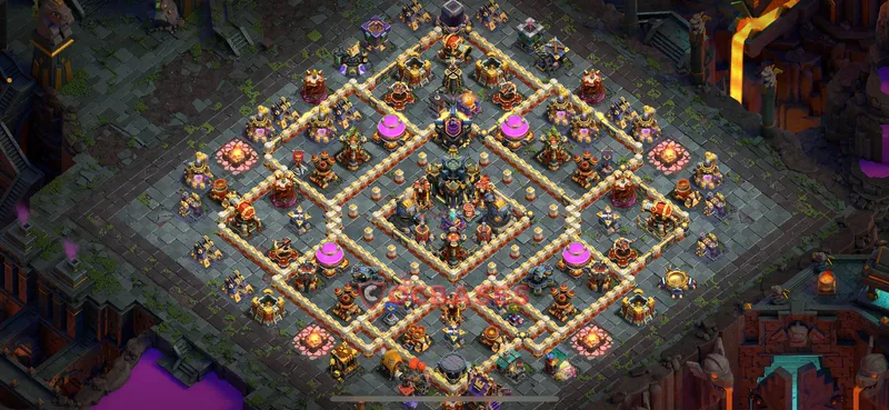 Town Hall 17 Base -war – Layout id: g1zb0 base layout