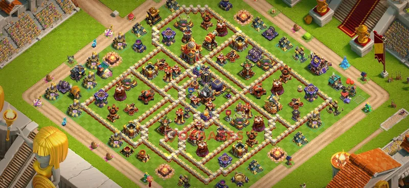 Town Hall 16 Base -farming – Layout id: 9fzy5 base layout