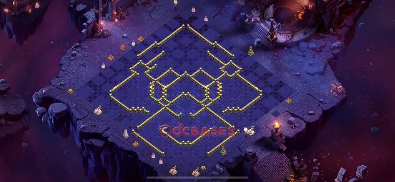 Town Hall 17 Base -war – Layout id: p7nr2 base layout, image 2