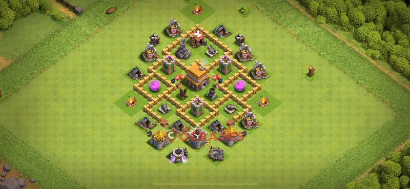 Town Hall 5 Base -farming – Layout id: aue8n base layout