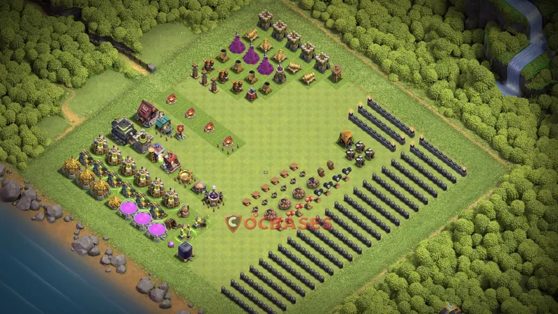 Town Hall 9 Base -progress base – Layout id: bedtf base layout