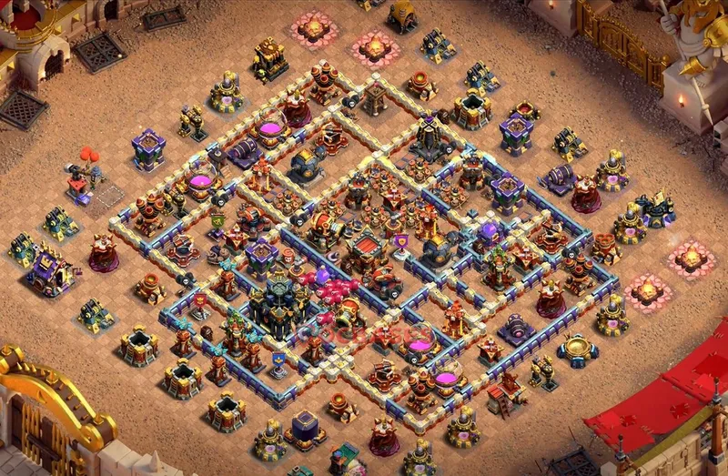 Town Hall 17 Base -war – Layout id: 7b4fj base layout