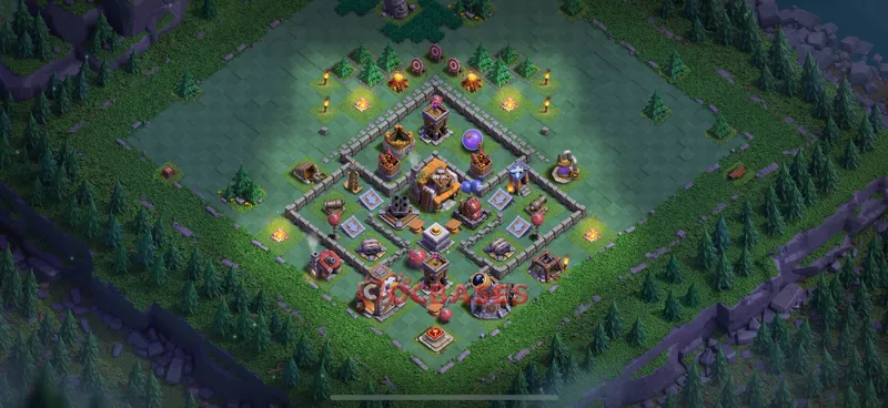 Builder Hall 5 Base -trophy – Layout id: c8vo8 base layout