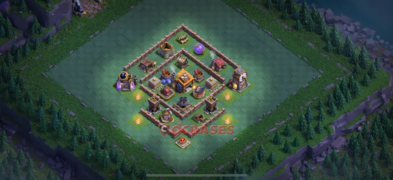 Builder Hall 7 Base -trophy – Layout id: 9r2b4 base layout, image 2