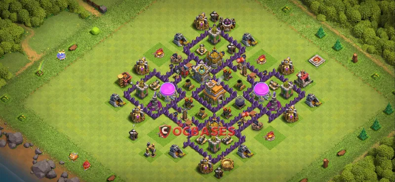 Town Hall 7 Base – Layout id: tmq47 base layout