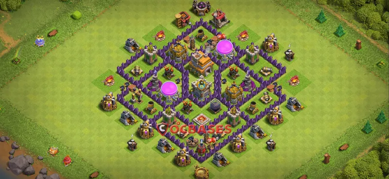 Town Hall 7 Base – Layout id: k6vki base layout