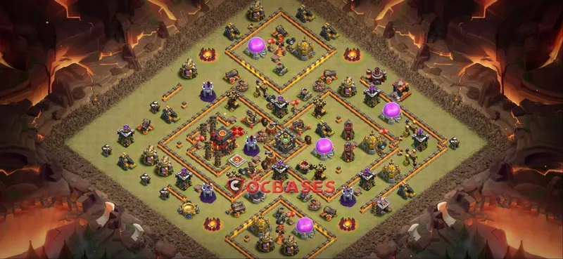 Town Hall 10 Base – Layout id: xnqge base layout