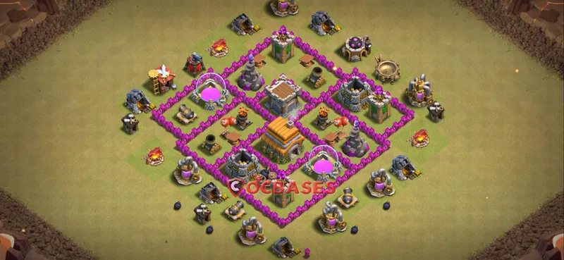 Town Hall 6 Base – Layout id: b42jv base layout
