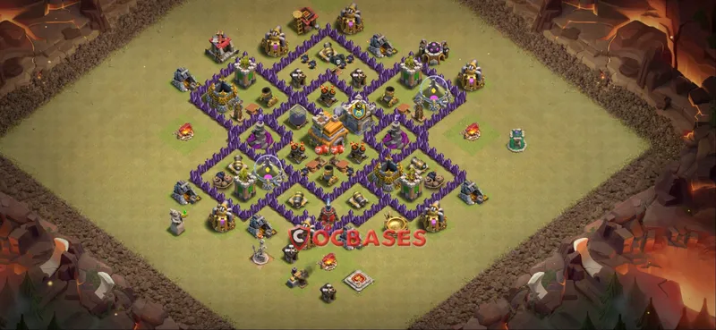 Town Hall 7 Base – Layout id: f83ri base layout