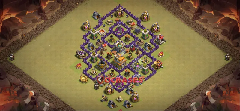 Town Hall 7 Base -war – Layout id: 04nmd base layout