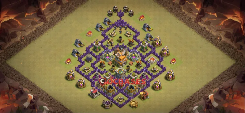 Town Hall 7 Base -war – Layout id: 4ysel base layout