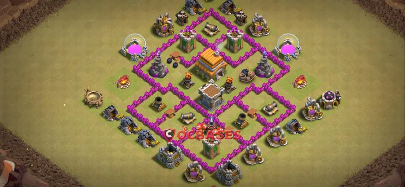 Town Hall 6 Base – Layout id: dmifr base layout