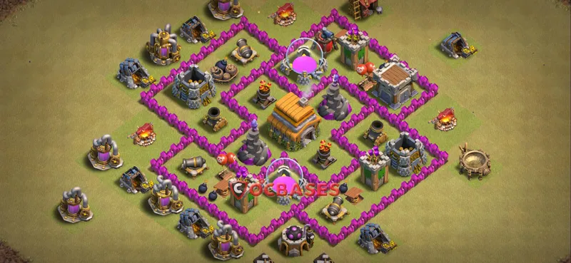 Town Hall 6 Base – Layout id: ktvpi base layout