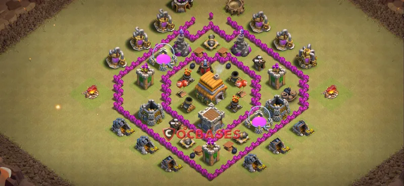 Town Hall 6 Base – Layout id: c8zut base layout