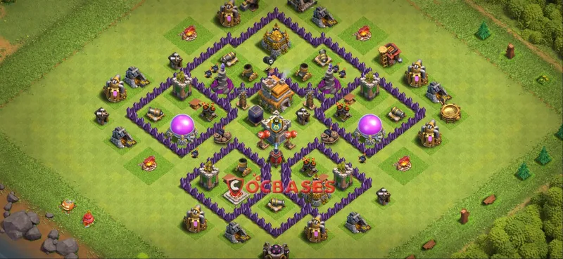 Town Hall 7 Base -farming – Layout id: ef3tx base layout
