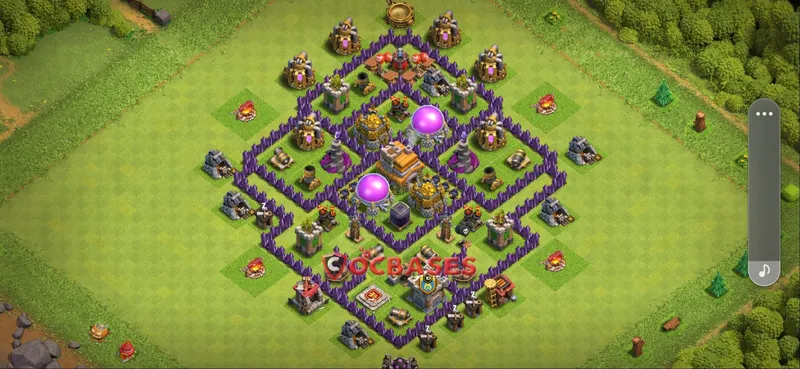 Town Hall 7 Base -farming – Layout id: 073np base layout