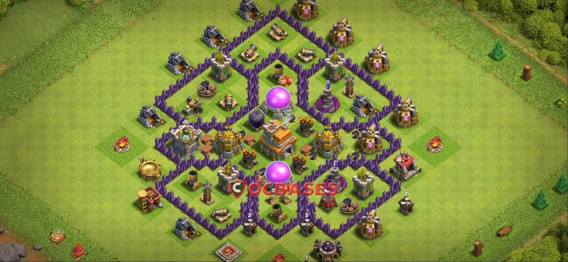 Town Hall 7 Base -farming – Layout id: w6s86 base layout
