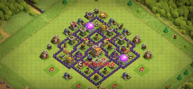 Town Hall 7 Base -farming – Layout id: 298xf base layout