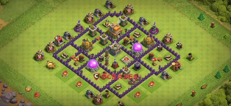 Town Hall 7 Base -farming – Layout id: 9m1jr base layout