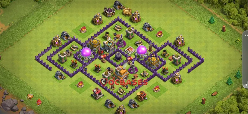 Town Hall 7 Base -farming – Layout id: 5pa02 base layout