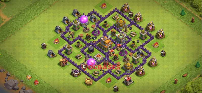 Town Hall 7 Base -farming – Layout id: z1p3g base layout