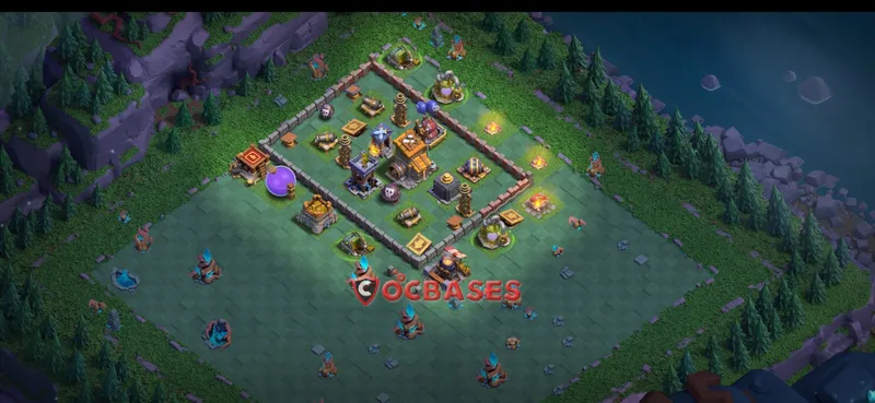 Builder Hall 8 Base -progress base – Layout id: sq59m base layout, image 1