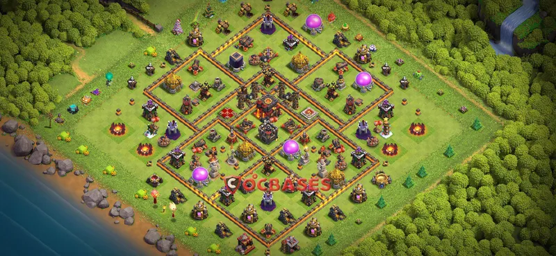 Town Hall 10 Base -fun – Layout id: n6eqt base layout, image 2