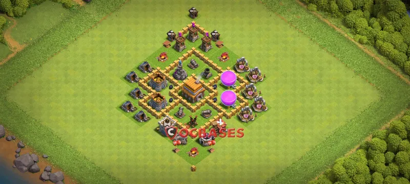 Town Hall 5 Base -farming – Layout id: omh7k base layout