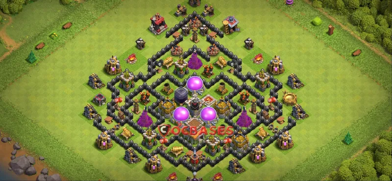 Town Hall 8 Base -farming – Layout id: qo83s base layout