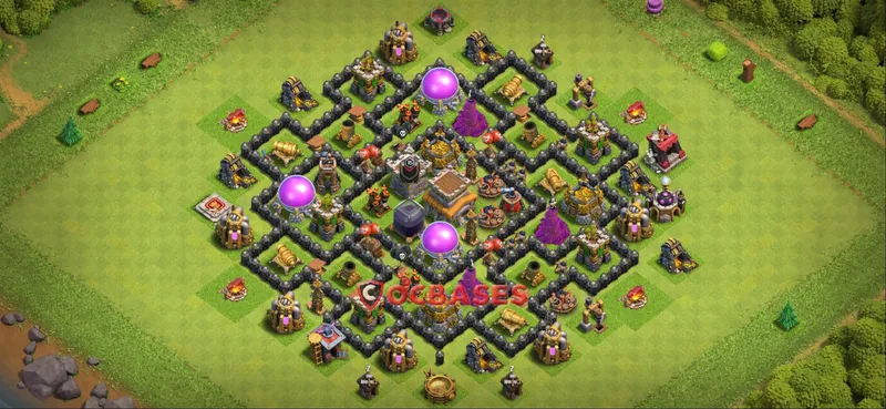 Town Hall 8 Base -farming – Layout id: velq4 base layout