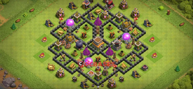 Town Hall 8 Base -farming – Layout id: tl5t6 base layout