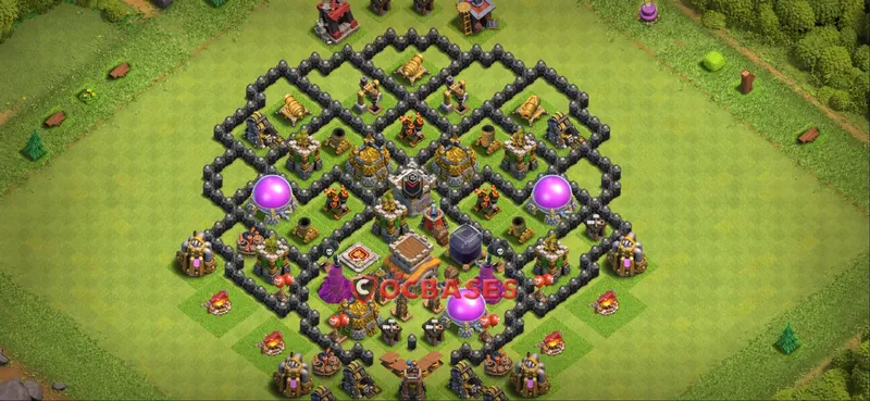 Town Hall 8 Base -farming – Layout id: 4sya1 base layout