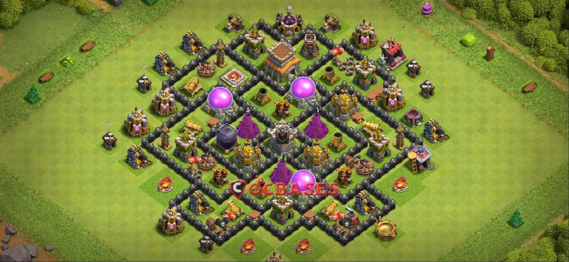 Town Hall 8 Base -farming – Layout id: lbc58 base layout