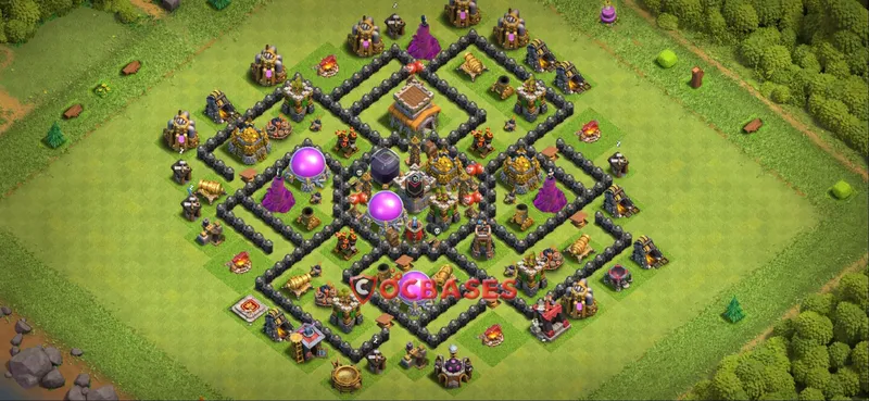 Town Hall 8 Base -farming – Layout id: gqiiu base layout
